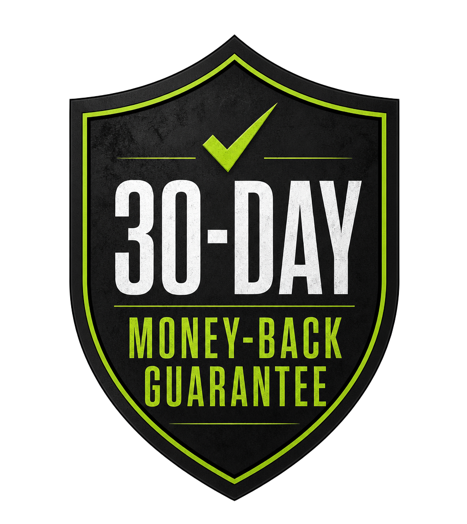 30-day money-back guarantee badge